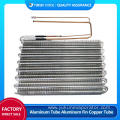 No frost fin evaporator with copper tail